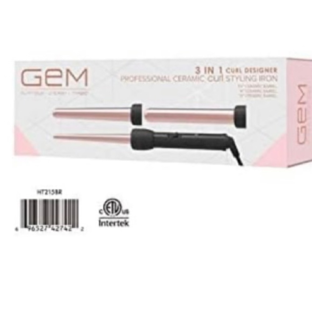 GEM 3 in 1 Curling Iron